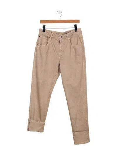 Pre-owned Brunello Cucinelli Straight Leg Pants W/ Tags In Neutral