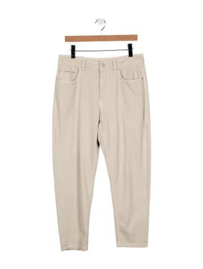 Pre-owned Brunello Cucinelli Straight Leg Pants W/ Tags In Neutral