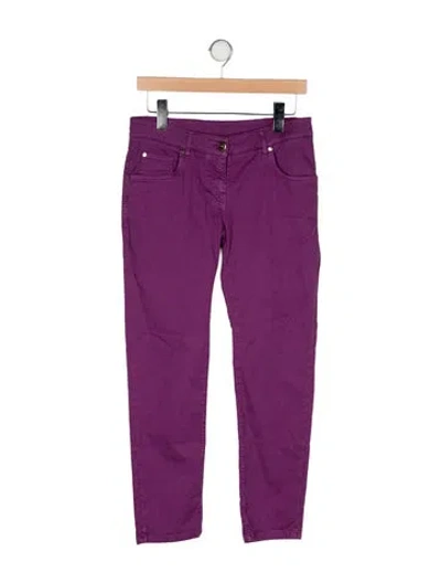 Pre-owned Brunello Cucinelli Straight Leg Pants W/ Tags In Purple