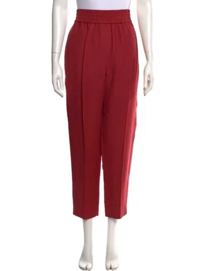 Pre-owned Brunello Cucinelli Straight Leg Pants W/ Tags In Red