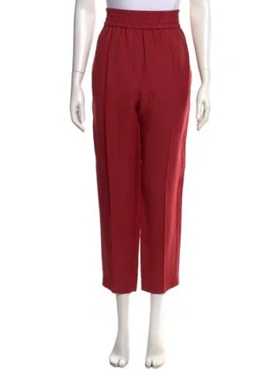 Pre-owned Brunello Cucinelli Straight Leg Pants W/ Tags In Red