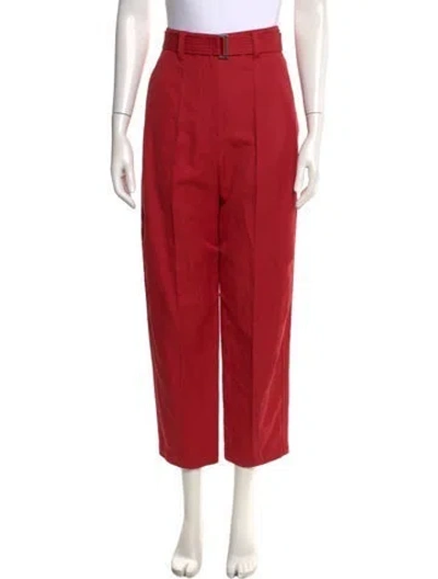 Pre-owned Brunello Cucinelli Straight Leg Pants W/ Tags In Red