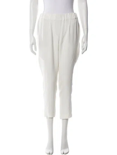 Pre-owned Brunello Cucinelli Straight Leg Pants In White