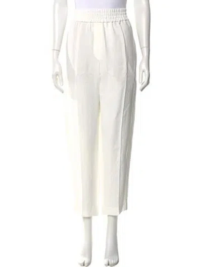 Pre-owned Brunello Cucinelli Straight Leg Pants In White