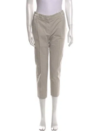 Pre-owned Brunello Cucinelli Straight Leg Pants In White