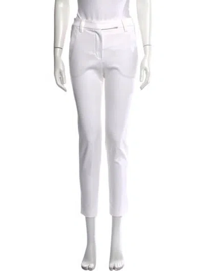 Pre-owned Brunello Cucinelli Straight Leg Pants In White