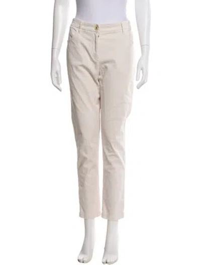 Pre-owned Brunello Cucinelli Straight Leg Pants In White