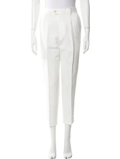 Pre-owned Brunello Cucinelli Straight Leg Pants In White
