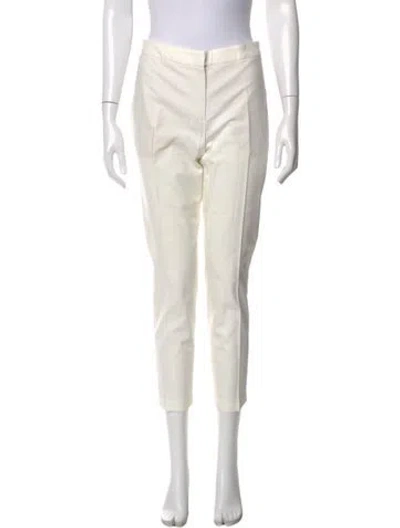 Pre-owned Brunello Cucinelli Straight Leg Pants In White
