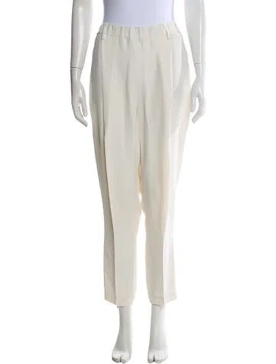 Pre-owned Brunello Cucinelli Straight Leg Pants In White