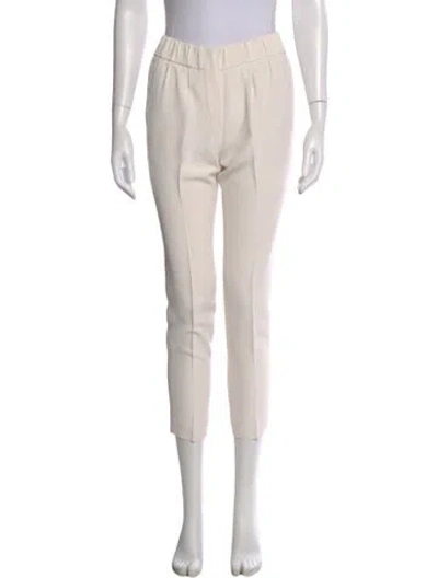 Pre-owned Brunello Cucinelli Straight Leg Pants In White
