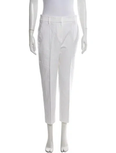 Pre-owned Brunello Cucinelli Straight Leg Pants In White