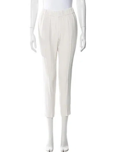 Pre-owned Brunello Cucinelli Straight Leg Pants In White