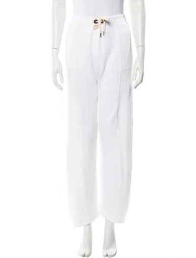 Pre-owned Brunello Cucinelli Straight Leg Pants In White