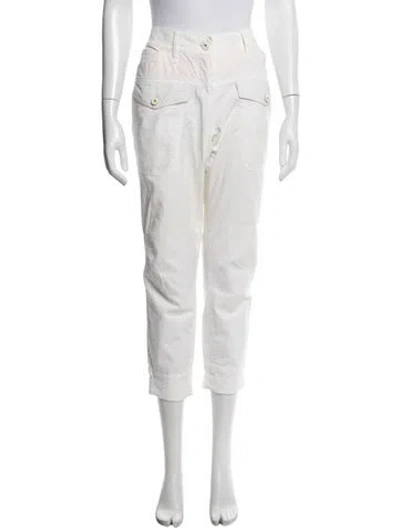 Pre-owned Brunello Cucinelli Straight Leg Pants In White