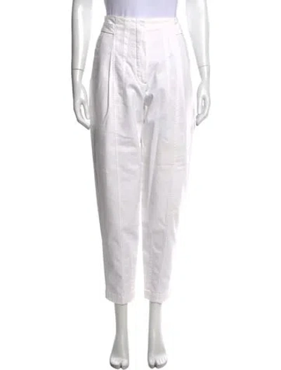 Pre-owned Brunello Cucinelli Straight Leg Pants In White