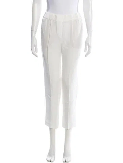 Pre-owned Brunello Cucinelli Straight Leg Pants In White