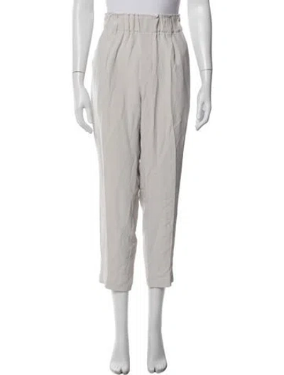 Pre-owned Brunello Cucinelli Straight Leg Pants In White