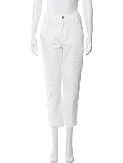 Pre-owned Brunello Cucinelli Straight Leg Pants In White
