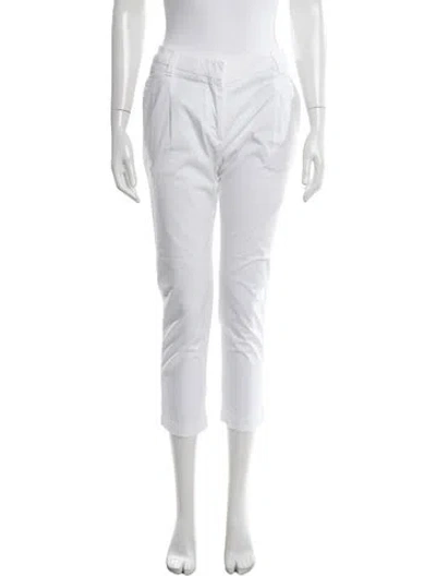 Pre-owned Brunello Cucinelli Straight Leg Pants In White