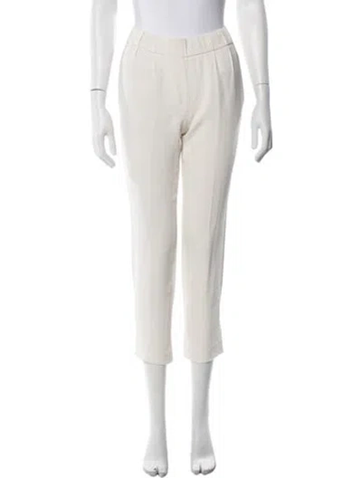 Pre-owned Brunello Cucinelli Straight Leg Pants In White