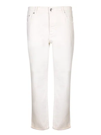 Brunello Cucinelli Straight Leg Pants In White