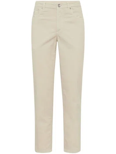 Brunello Cucinelli Corduroy Pants In Beige