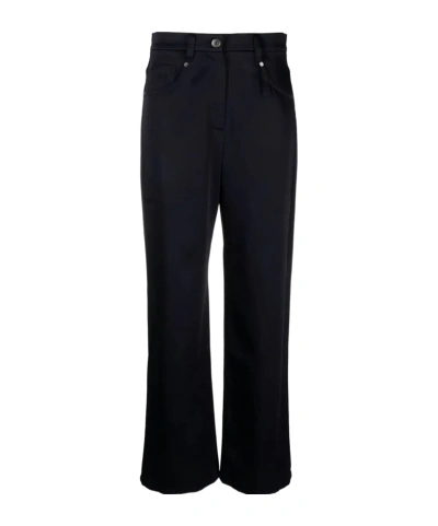 Brunello Cucinelli Straight-leg Satin-finish Trousers In Black