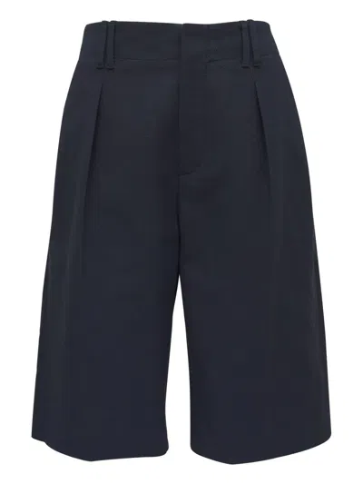 Brunello Cucinelli Straight-leg Shorts In Blue