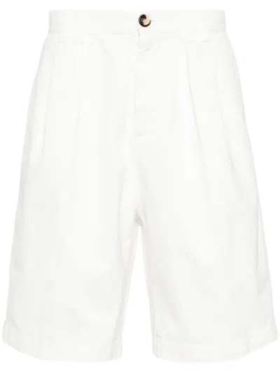 Brunello Cucinelli Cotton Shorts In White