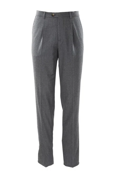 Brunello Cucinelli Man Pants Grey Size 44 Virgin Wool