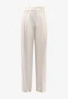 Brunello Cucinelli Straight-leg Tailored Pants In Neutral