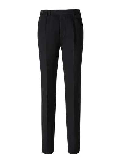 Brunello Cucinelli Straight-leg Tailored Trousers In Black