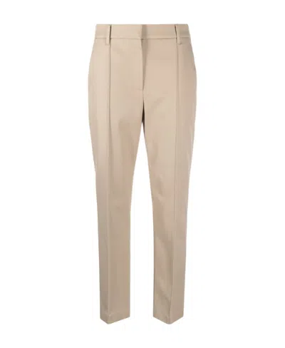 Brunello Cucinelli Straight-leg Tailored Trousers In Nude