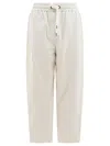Brunello Cucinelli Trousers Featuring Elastic Waistband And Side Pockets