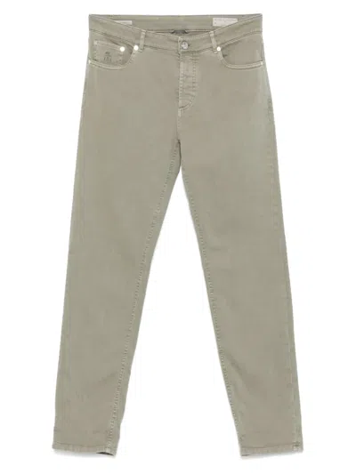 Brunello Cucinelli Straight-leg Trousers In Gray
