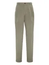 Brunello Cucinelli Straight-leg Trousers In Green