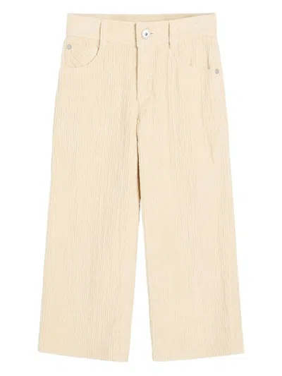 Brunello Cucinelli Kids' Straight-leg Trousers In Neutrals