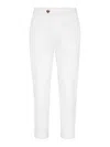 Brunello Cucinelli Pleat-front Cotton Trousers In White