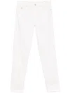 Brunello Cucinelli Straight-cut Trousers With Multiple Pockets In White