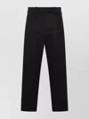 Brunello Cucinelli Straight Leg Trousers With Back Pockets And Belt Loops In Black