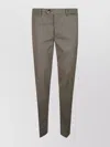 Brunello Cucinelli Straight-leg Trousers With Front And Back Pockets In Gray