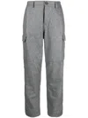 Brunello Cucinelli Straight-leg Wool Trousers In Grey