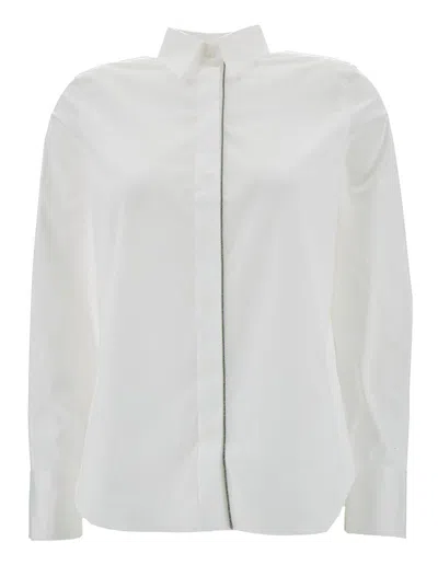 BRUNELLO CUCINELLI STRAIGHT-POINT COLLARED BUTTONED SHIRT