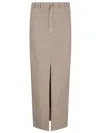 Brunello Cucinelli Straight Silhouette Maxi Skirt With Front Slit