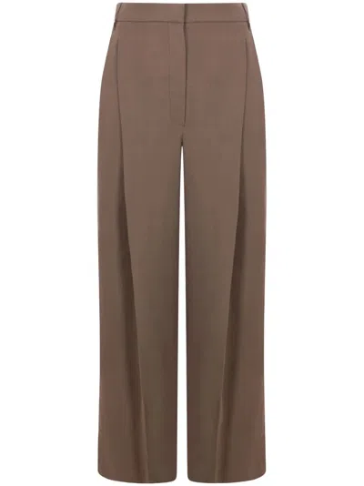 Brunello Cucinelli Straight Trousers In Brown