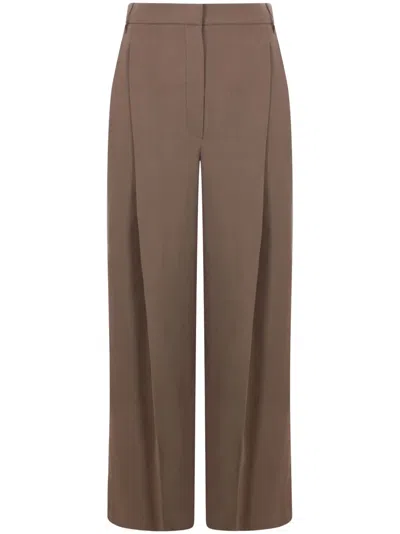 Brunello Cucinelli Straight Trousers In Brown