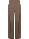 Brunello Cucinelli Women Straight Trousers In Brown