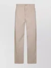 Brunello Cucinelli Straight Trousers With Belt Loops And Pockets In Neutral