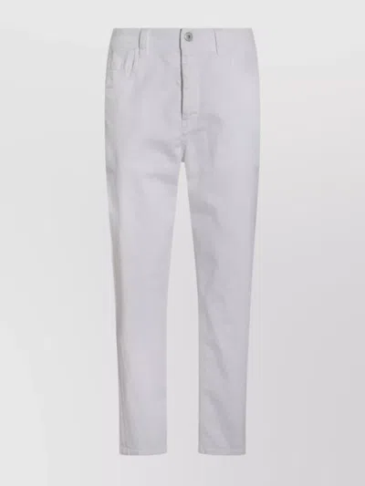 Brunello Cucinelli Straight Trousers With Front And Back Pockets